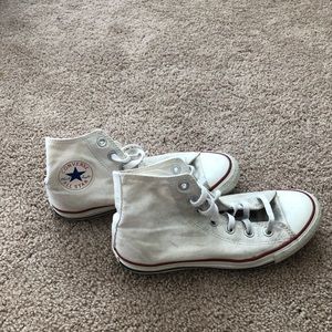 White Hightop Converse